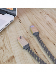 HDMI Kabel Flat Gold 1.5m 2