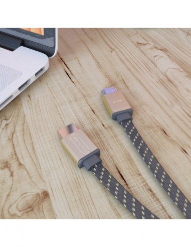 HDMI Kabel Flat Gold 1.5m