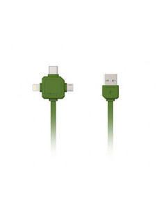 3 in 1 USB kabel groen 2