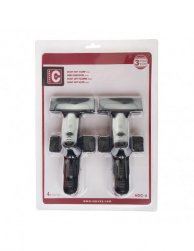 Heavy Duty Clamp Staal   set 4 stuks