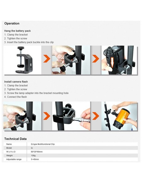 Godox Witstro AD Q-type Batteri / multifunktions holder 2