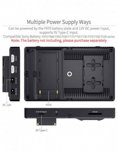 FEELWORLD 7" F7 PRO 3D LUT Touch Screen