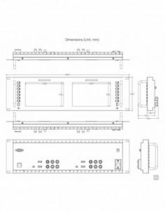 D71 Dual Rack Monitor SDI 2