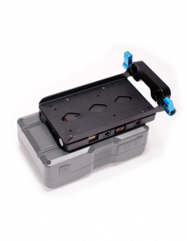 V Mount Voeding met 15mm Rod Mount