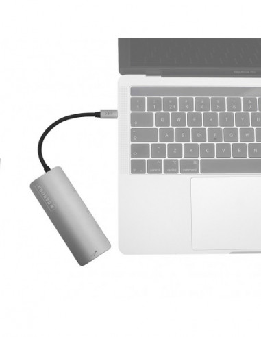 Premium 6 in 1 Slim USB C Hub Space...