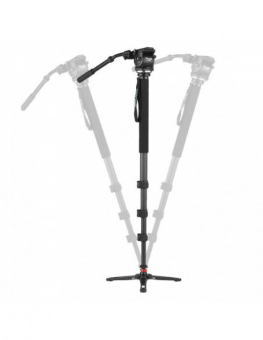 WF C500S Carbon Monopod met Fluid...