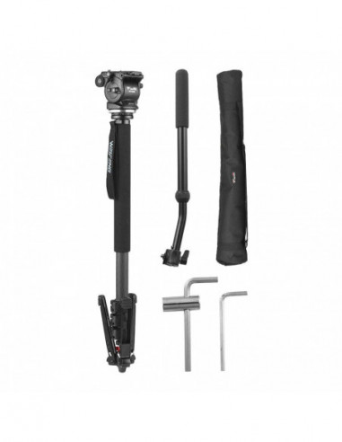 WF C500S Carbon Monopod met Fluid...