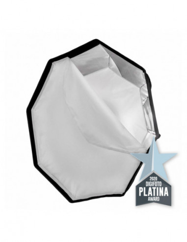 Quick Assembly Matte Zilver Octabox 95cm