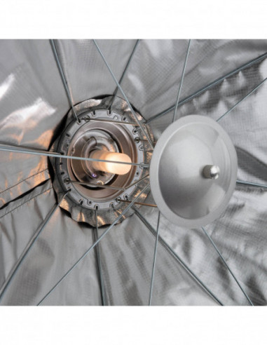 Quick Assembly Matte Zilver Octabox...