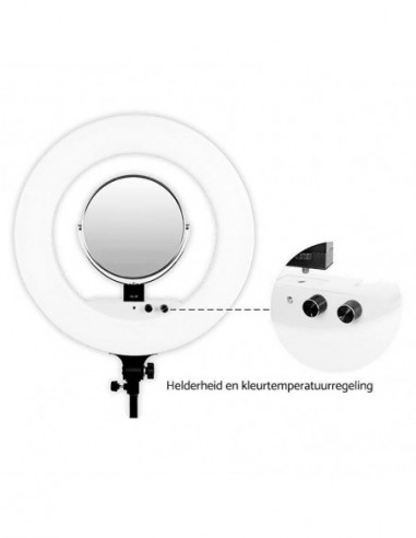 Round Vlogger 18 inch LED Set PRO met...
