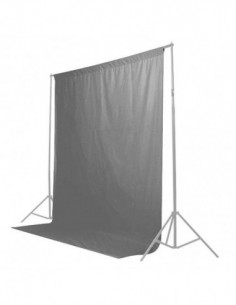 Achtergronddoek 2x3m Grijs