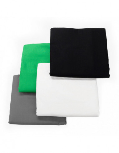 Achtergronddoek 2x3m Zwart