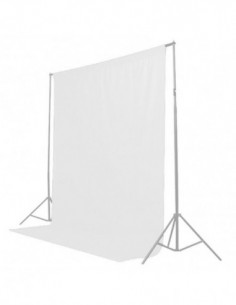 Achtergronddoek 2x3m Wit