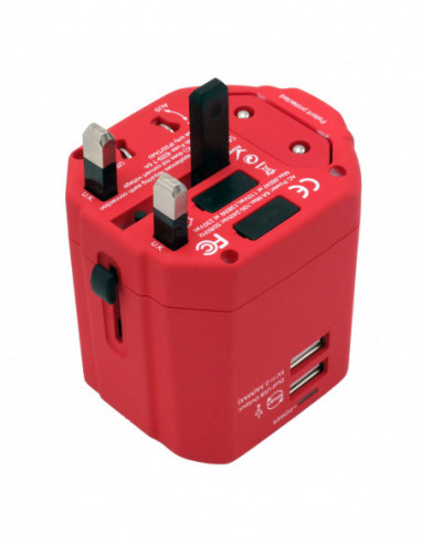 Multi Reis Adapter   Rood