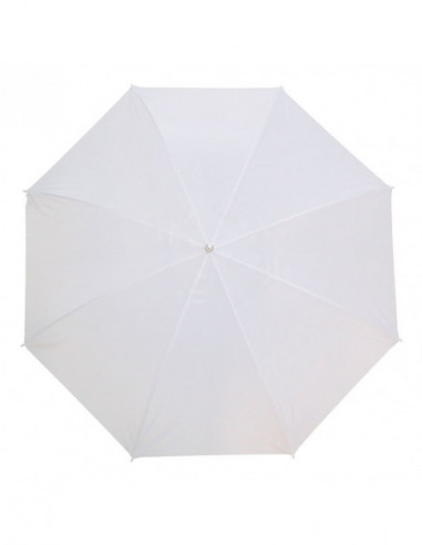 Flitsparaplu Transparant Wit 80cm