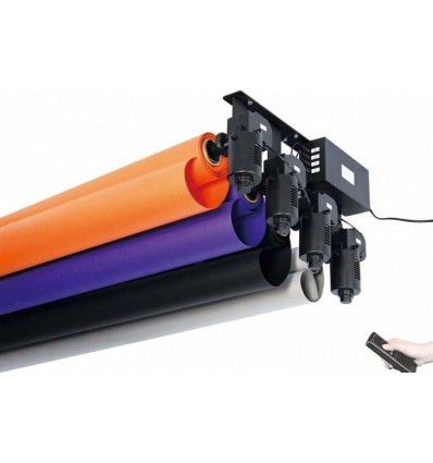 Motorstyret Baggrundssystem til 6 Ruller 1