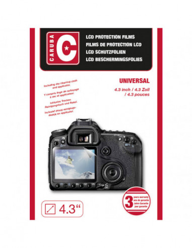 LCD Beschermfolie Universeel. 4,3"