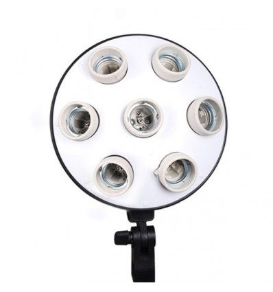 SLH4 Komplet Begynder pakke - Videolys m stativ 280cm, lampehoved, softboks 4 x 125watt lavenergi pærer 11