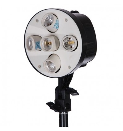 3 x SLH5 Komplet Begynder pakke X-Large - Videolys m stativ 280cm, lampehoved, softboks 15 x 125watt lavenergi pærer 11