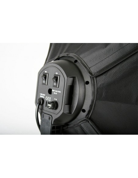 2 x SLH4 Komplet Begynder pakke - Videolys m stativ 280cm, lampehoved, softboks 8 x 125watt lavenergi pærer 4