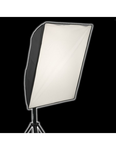 2 x SLH4 Komplet Begynder pakke - Videolys m stativ 280cm, lampehoved, softboks 8 x 125watt lavenergi pærer 10