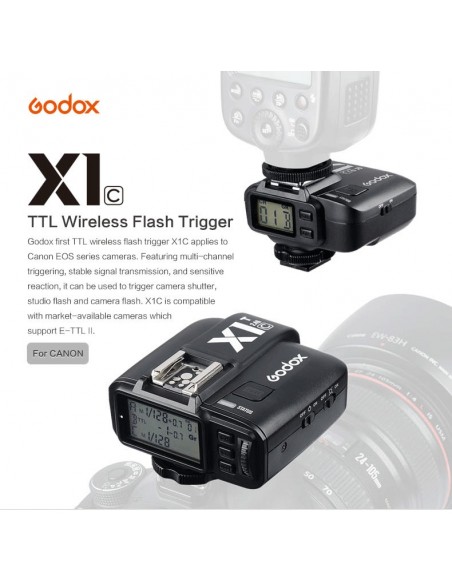 Godox X1 2.4 Ghz Trigger til Canon, Nikon, Sony, Olympus, Panasonic og Fuji 1