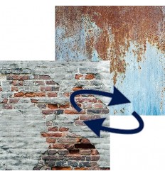 Lastolite foldbar baggrund rust / mursten 1.5x2.1 m. 0