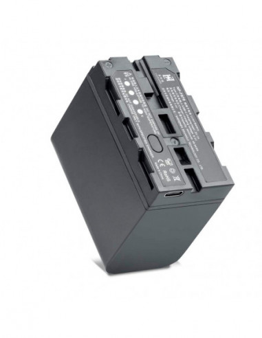 NP F970 Battery 6600mah with USB C...