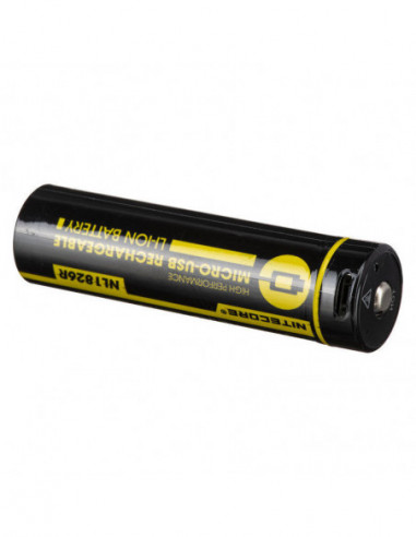 NL1826R 2600mAh 3.6v + micro USB 18650