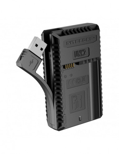 UNK2 Compacte Dubbel Lader voor Nikon...