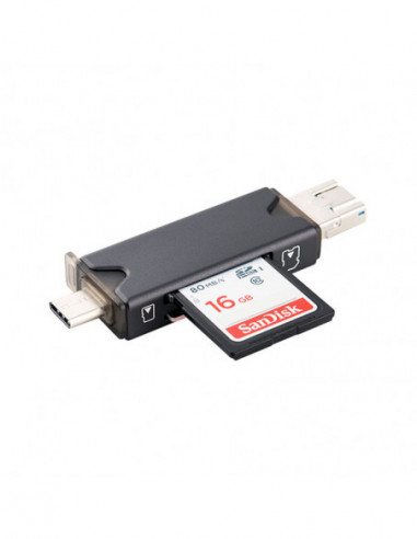 CR UTC3 GRAY USB 3.0 Card Reader