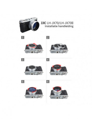 LH JX70II Fuji Zonnekap   zilver