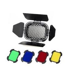Godox Barndoor og Gel kit til AD200 Flash  0
