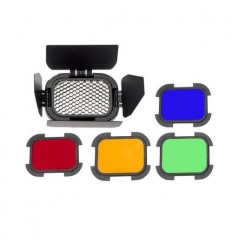 Godox Barndoor og Gel kit til AD200 Flash  0 2