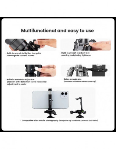 Sherpa Plus Carbon Statief Zwart