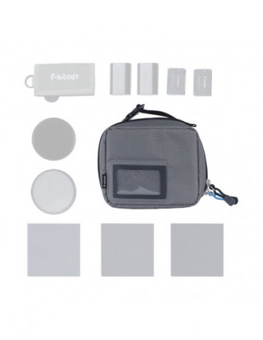 Filter Case (Grey) Black Zipper