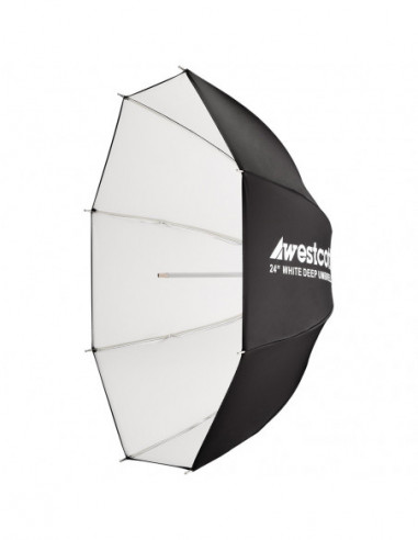 Deep Umbrella   White Bounce (24")