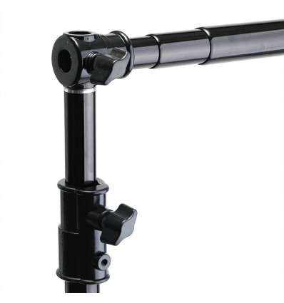 Transportabelt baggrundsstativ 140-360cm x 275 cm sort 3