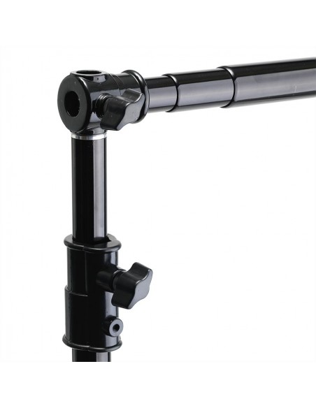 Transportabelt baggrundsstativ 140-360cm x 275 cm sort 3