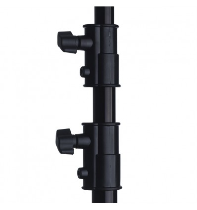 Transportabelt baggrundsstativ 140-360cm x 275 cm sort 5