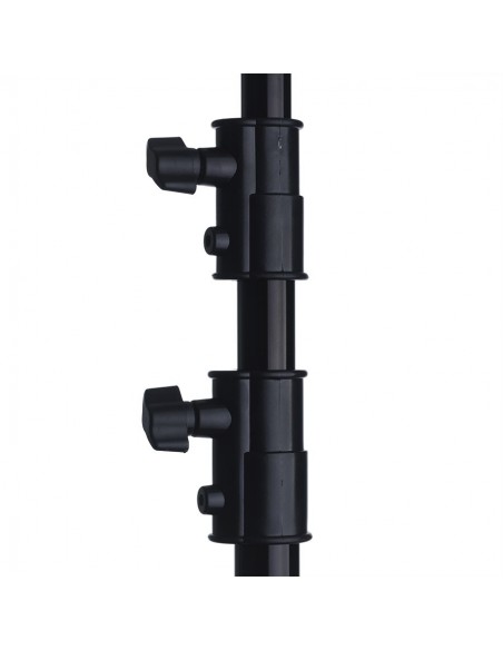 Transportabelt baggrundsstativ 140-360cm x 275 cm sort 5