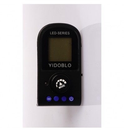 3200-5500 Kelvin : Sort bagpanel ( Yidoblo LED Ring Light 96 watt ) LCD display & Fjerbetjening