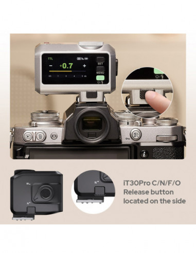 iT30Pro S Black iFlash TTL Camera Flash