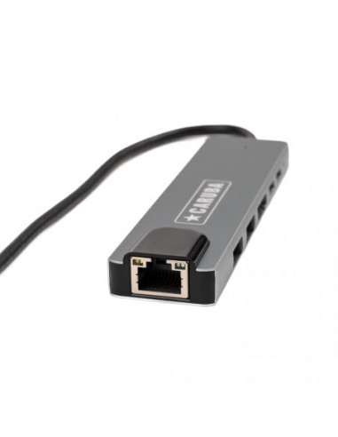 6 in 1 USB C Hub met Ethernet