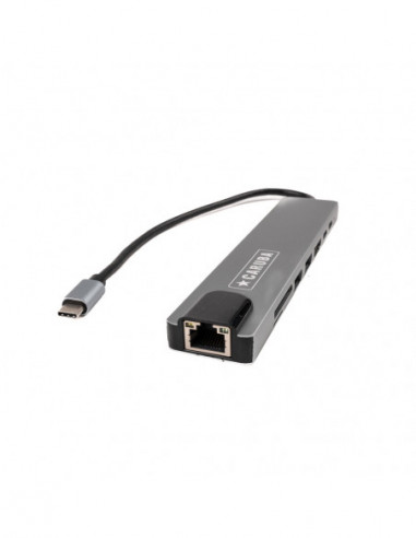 8 in 1 USB C Hub met Ethernet
