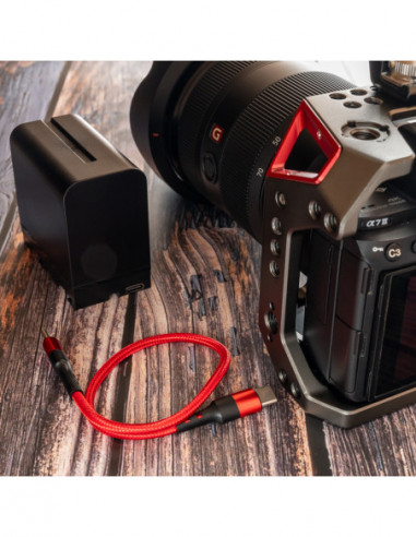 USB C to USB C 60W Cable 30cm Red