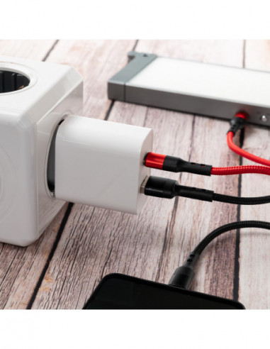 20W Wall Charger USB C + USB A