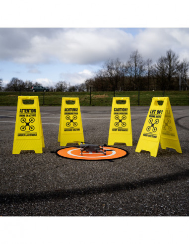 Drone Waarschuwingsbord Duits
