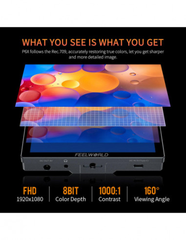 P6X 5.5 Inch Aluminium DSLR Camera...