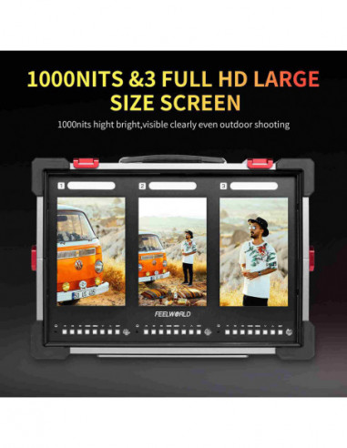 PS101 Triple 10.1 inch Vertical...